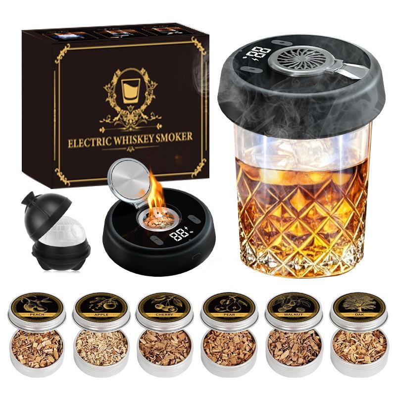 Electric Whiskey Smoker Upgrade Electric Cocktail Smoker Portable Smoking Tools For Home Bar BBQ Cooking Perfect For Whiskey And Cocktail Enthusiasts
