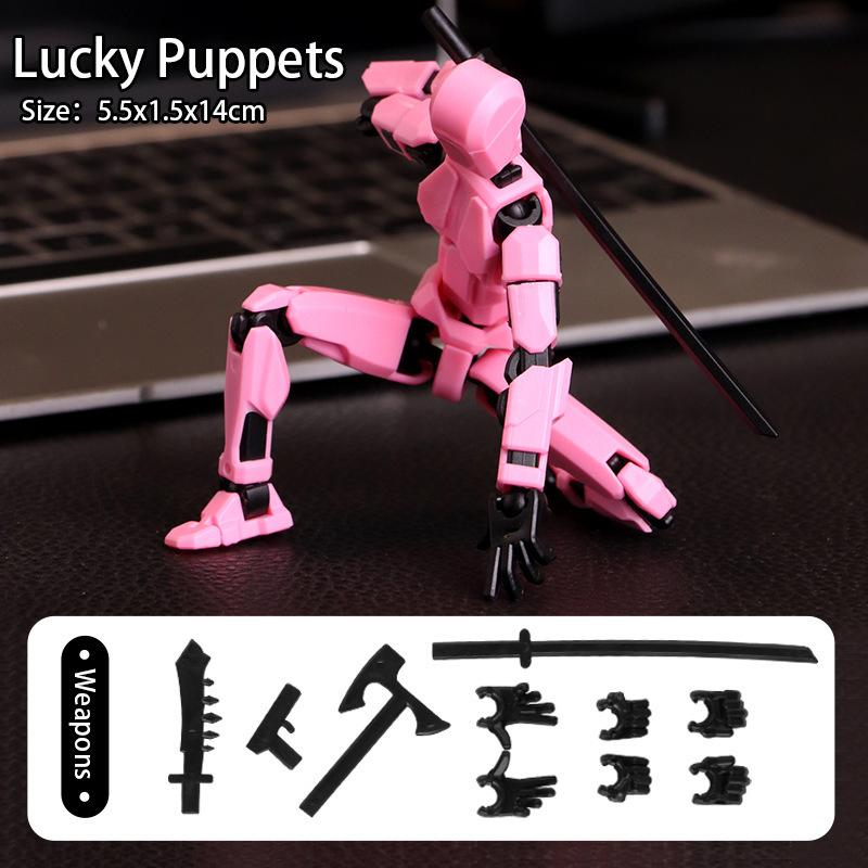 Sada akční figurky, obří meč Robot Akční figurka Robo 3D vytištěná 13 Akční figurka Fidget Toys kloubová, Sběratelé Desktop