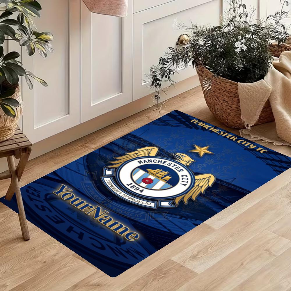 Manchester City Customize Your Name Kitchen Rug Runner Rug Laundry Mat Hallway Entryway The Best Gift Choice