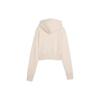 Puma Classics Relaxed Cropped Hoodie With Letter Embroidery Women Hoodies Peach 626044-64