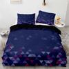 Red Glowing Polygonal Grid Pattern Bedding Collections Exquisite Bed Supplies Set Duvet Cover Bed Comforter Set Luxury Birthday Gift