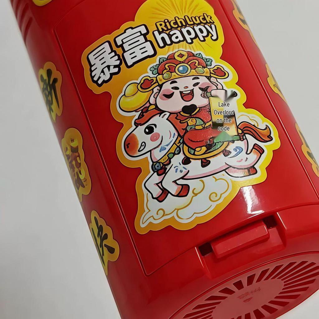 New Year Celebration Fireworks Bubble Machine with Lights and Sound Effects for Kids