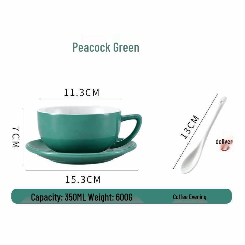 European Ceramic Coffee Set: Professional Latte Art, Cappuccino & Sawada Cups