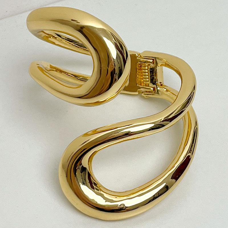 Irregular Special-shaped Cross Opening Bracelet Light Luxury Fashion Simplicity High Sense Versatile Niche Design Jewelry