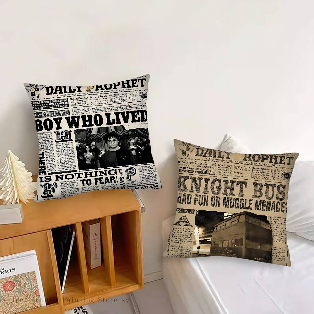 H-harry P-potter vintage Federa Quadrata Camera da Letto Divano Cuscino per Comfort e Tempo Libero Auto Soggiorno Decorazione per la Casa