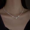 Colour Sparkling Clavicle Chain Choker Necklace Green Zircon Pendant Necklace For Women Jewelry
