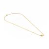 Alavel Necklace for Men and Women [Hyperallergenic] Always-On Chain, Delicate Pentagonal Pillar, Mirror Finish, Thin, Ultra-Thin, Gold, Pair