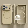 Solid Color Liquid Silicone Magsafe Case for iPhone17 Air 16 15 14 13 12 Pro Max Wireless Charging Camera Lens Protection Cover