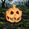 Halloween Ambient Light Cover 3D Printed Skull Pumpkin Candle Holder, Hollow Design Ornament Figurine, Multifunctional Lampshade for Party Favors