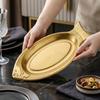 Thickening Fish Shaped Plate Korean Style Barbecue Plate Funny Snack Plate  Banquet
