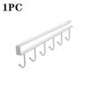 4/6 Ganci Ripiano Portaoggetti Armadio Abs/Metallo Sotto Ripiani Tazza Tazza Appendino Bagno Cucina Organizzatore Appeso Supporto