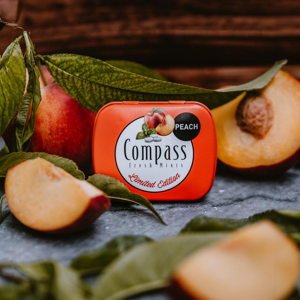 Compass Mint Sugar-Free Candy 14g Peach