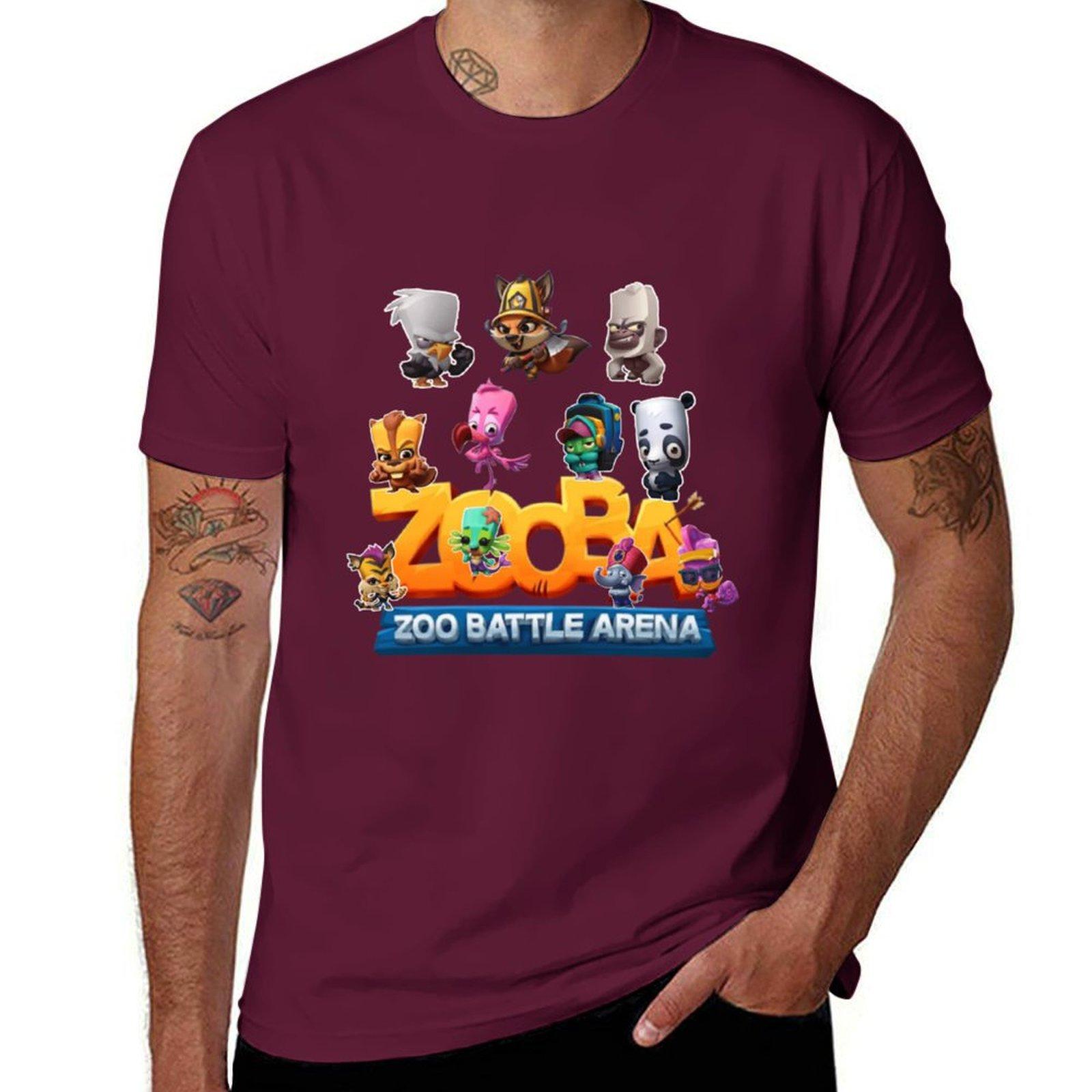 

zooba T-Shirt anime summer clothes for a boy shirts graphic tees T-shirts for men cotton M