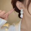French Style Tassel Flower Earrings For Women Elegant Exaggerated Ribbon Drop Dangle Earrings Fashion Party Ear Jewelry Gifts