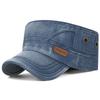 NORTHWOOD High Quality All Seasons Bamboo Cloth Washed Suede Flat Top Hat for Men Women Solid Color Breathable Peaked Cap