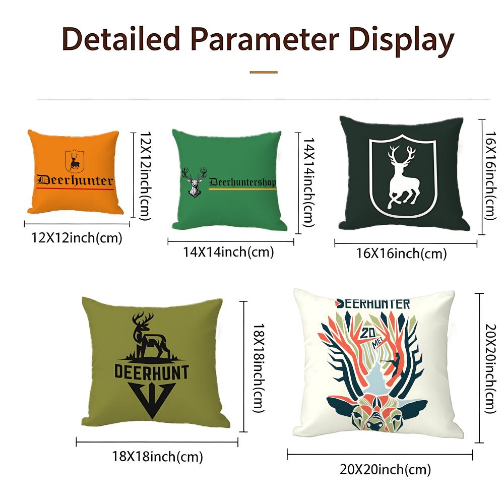 Indie Hirschjäger Kissenbezug Kissenbezug Set 4 Stück 50X50 45X45 40X40 Kissenbezug Dekorative Sofa Heimdekor