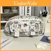 Canvas Multi Functional Pencil Case For Students With Large Capacity And Storage Compartments