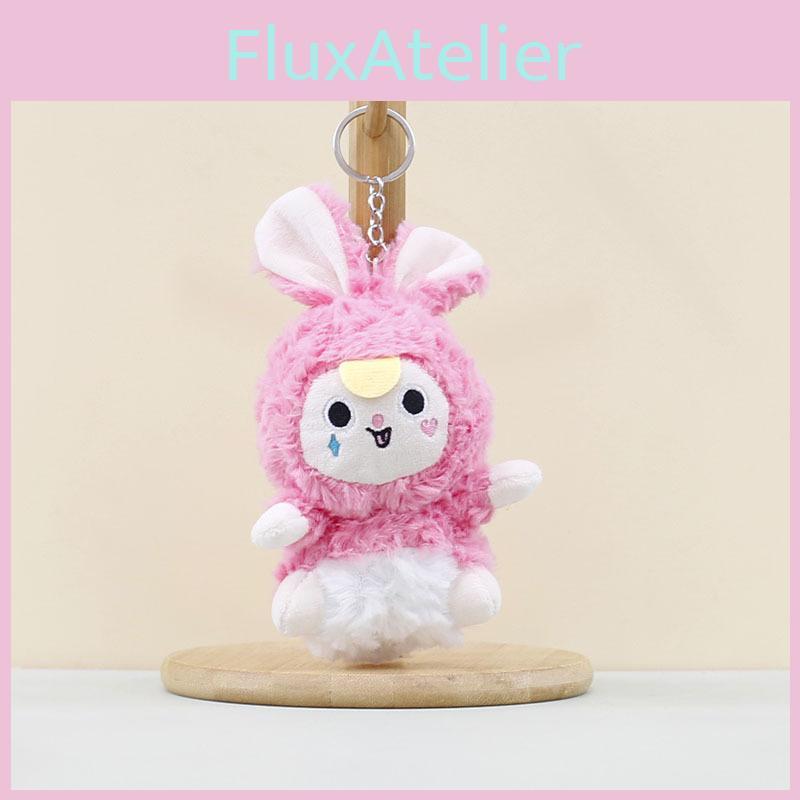 Cartoon Rabbit Plush Toys Keychain Stuffed Dolls Bag Decorations Kids Gifts