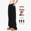 Men's Cleanfit Wide-Leg Fleece Sweatpants - Autumn/Winter Straight-Leg Casual Sports Pants