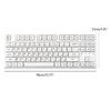 XDA Profile PBT Keycaps Japanese Characters 126PCS Milk White Minimalist Theme for Mechanical Keyboard Customizers
