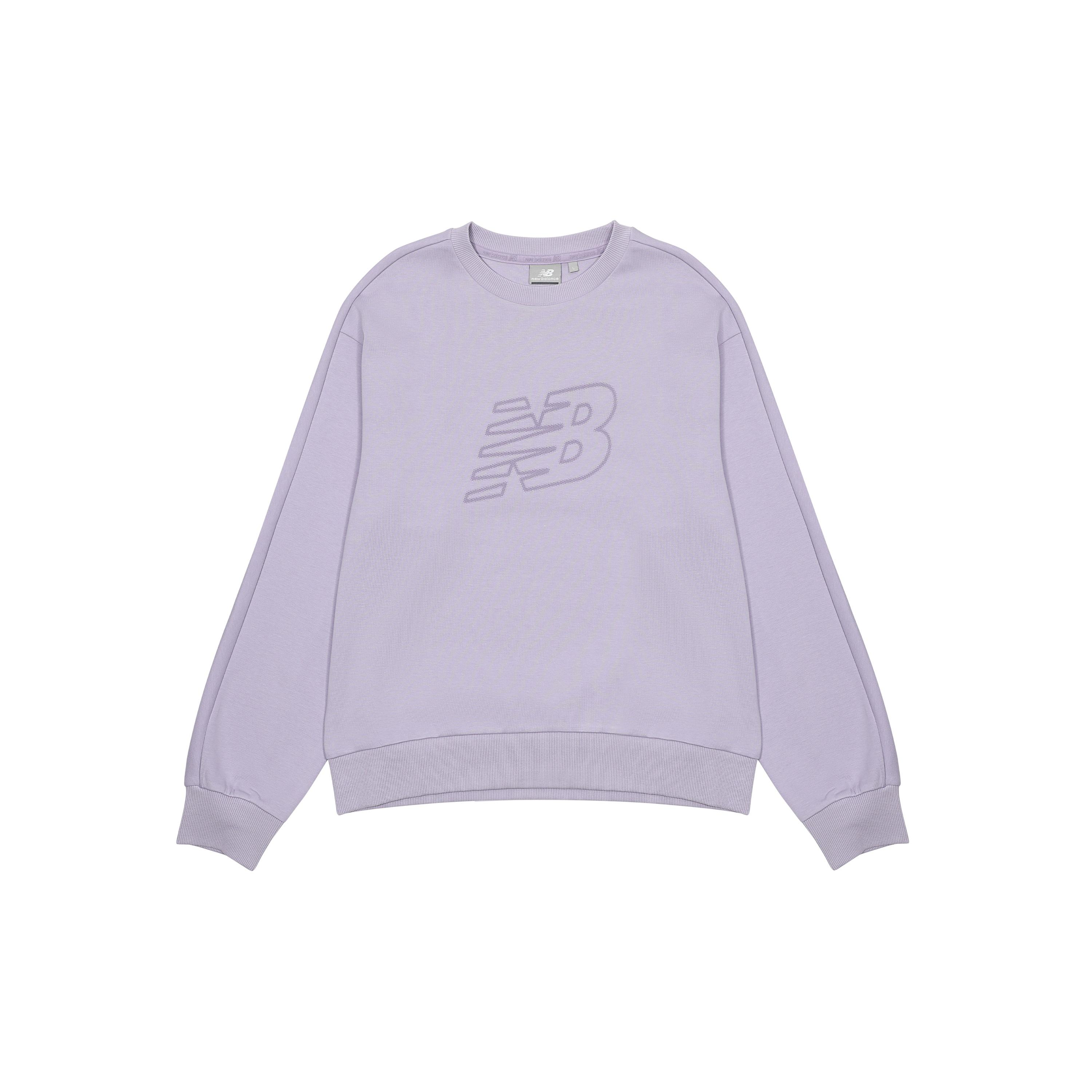 (WMNS) New Balance Logo Sweatshirt Asia Sizing Purple Women s 5CC39752-DV M