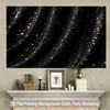 2D Black Glitter Curtain Backdrop for Wedding, Prom & Formal Event Photography