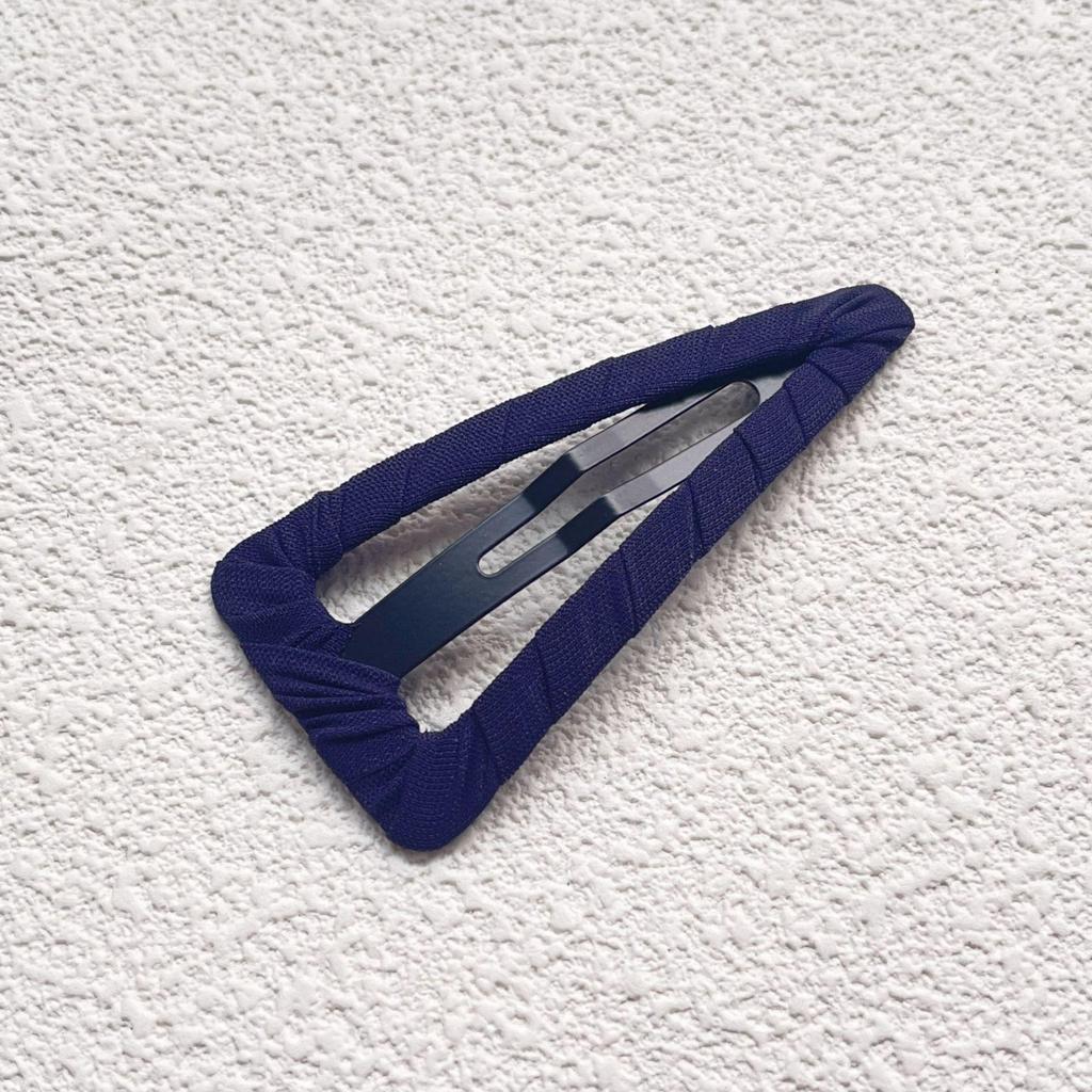 Hand-Wrapped Minimalist Black Fringe Korean Style Hair Clip