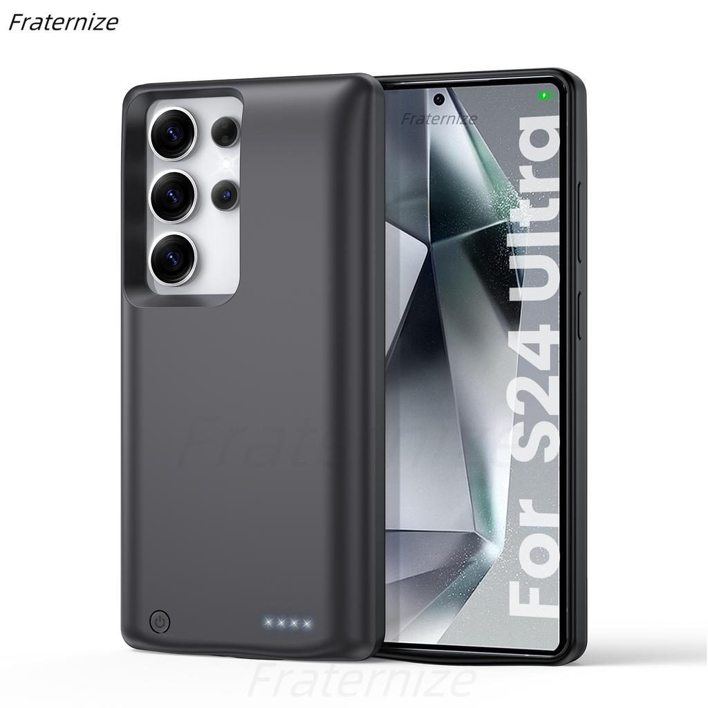 Per Samsung Galaxy S22 S23 S24 S25 Ultra S25 Plus Custodia Caricabatterie Power Bank Ricaricabile Custodia di Ricarica Estesa 10000mAh