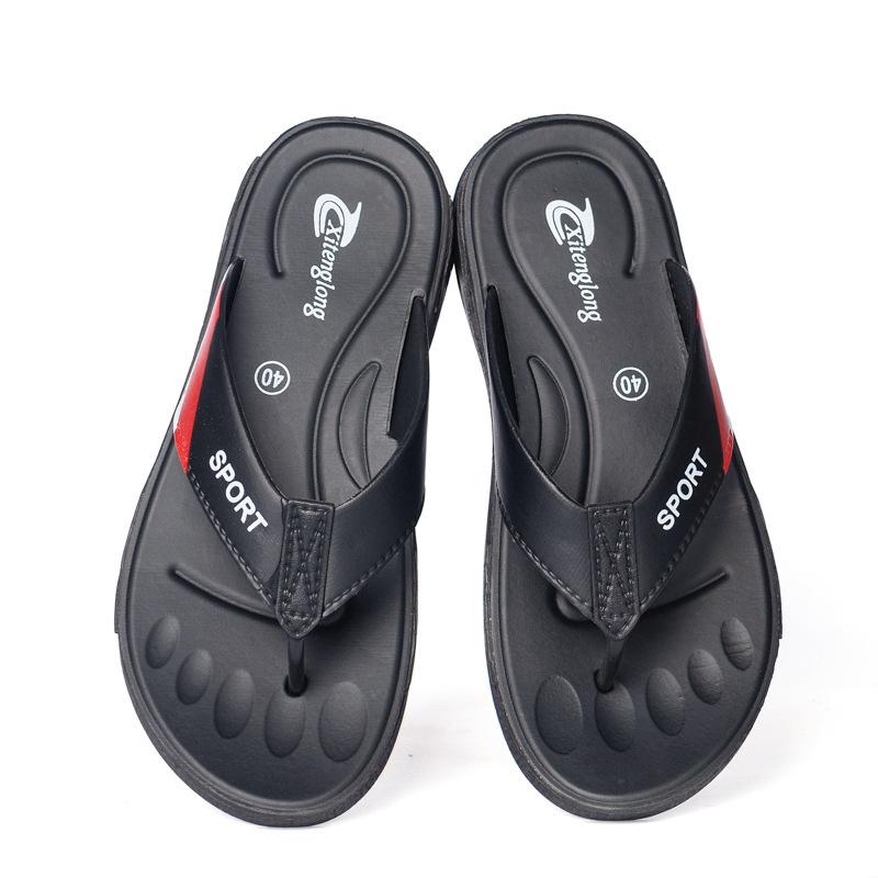 Men Slippers Summer Flip-Flops for Men Beach Slippers Brown Sandals Comfortable Shoes Non-Slip Bathroom Shoes Men Slides