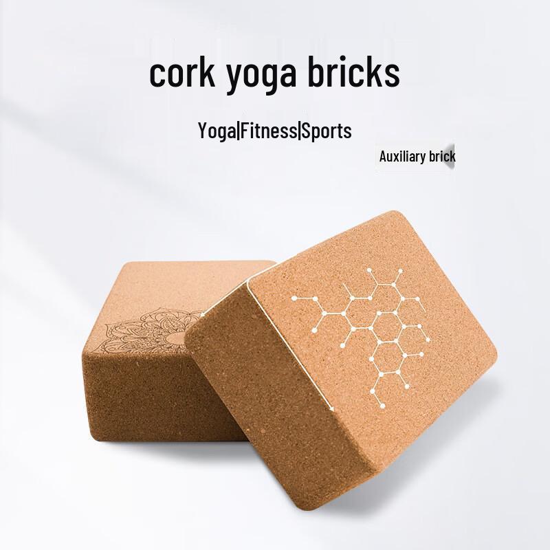 WEZHO High-Density Cork Yoga Brick