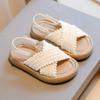 Girls' Casual Sandals New Arrival Summer Flat Shoes For Little Big Kids, Children's Beach Shoes For Girls
