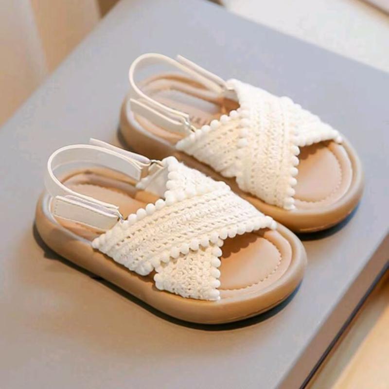 Girls' Casual Sandals New Arrival Summer Flat Shoes For Little Big Kids, Children's Beach Shoes For Girls