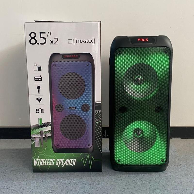 

Портативный Bluetooth-динамик для кадриля, пламя, лампа, двойной 8-дюймовый громкоговоритель, громкий микрофон, K Song Audio, уличная музыкальная вечеринка