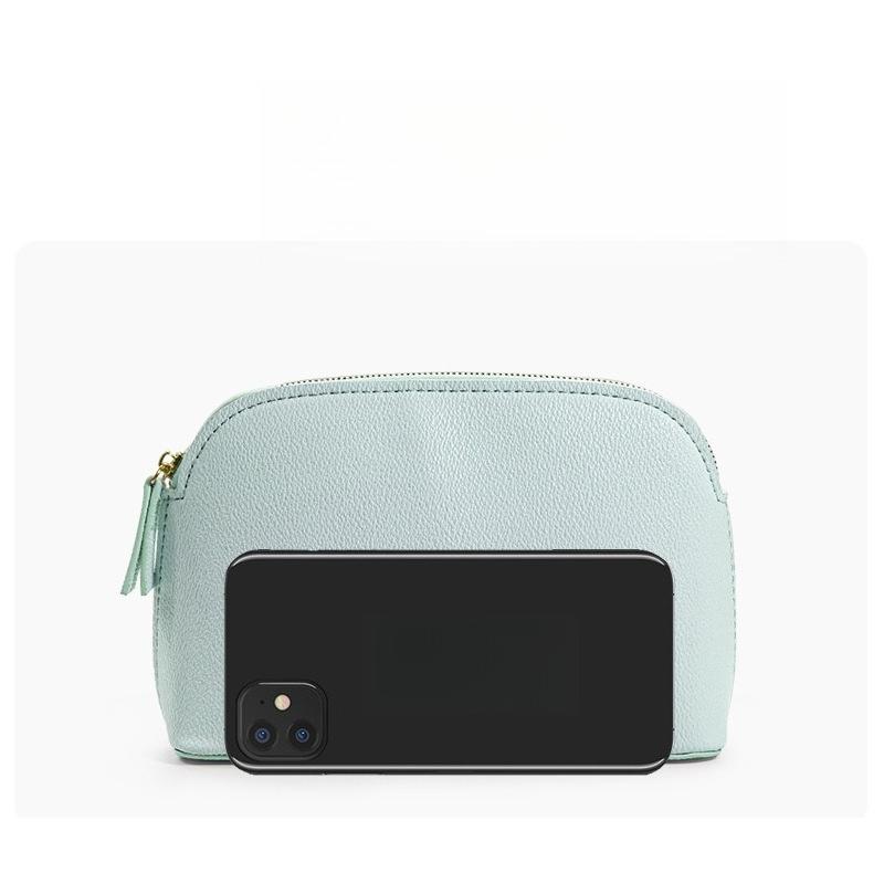 Cosmetic Bag High-end Textured Leather Shell Exquisite Dinner Portable Storage Cosmetic Bag