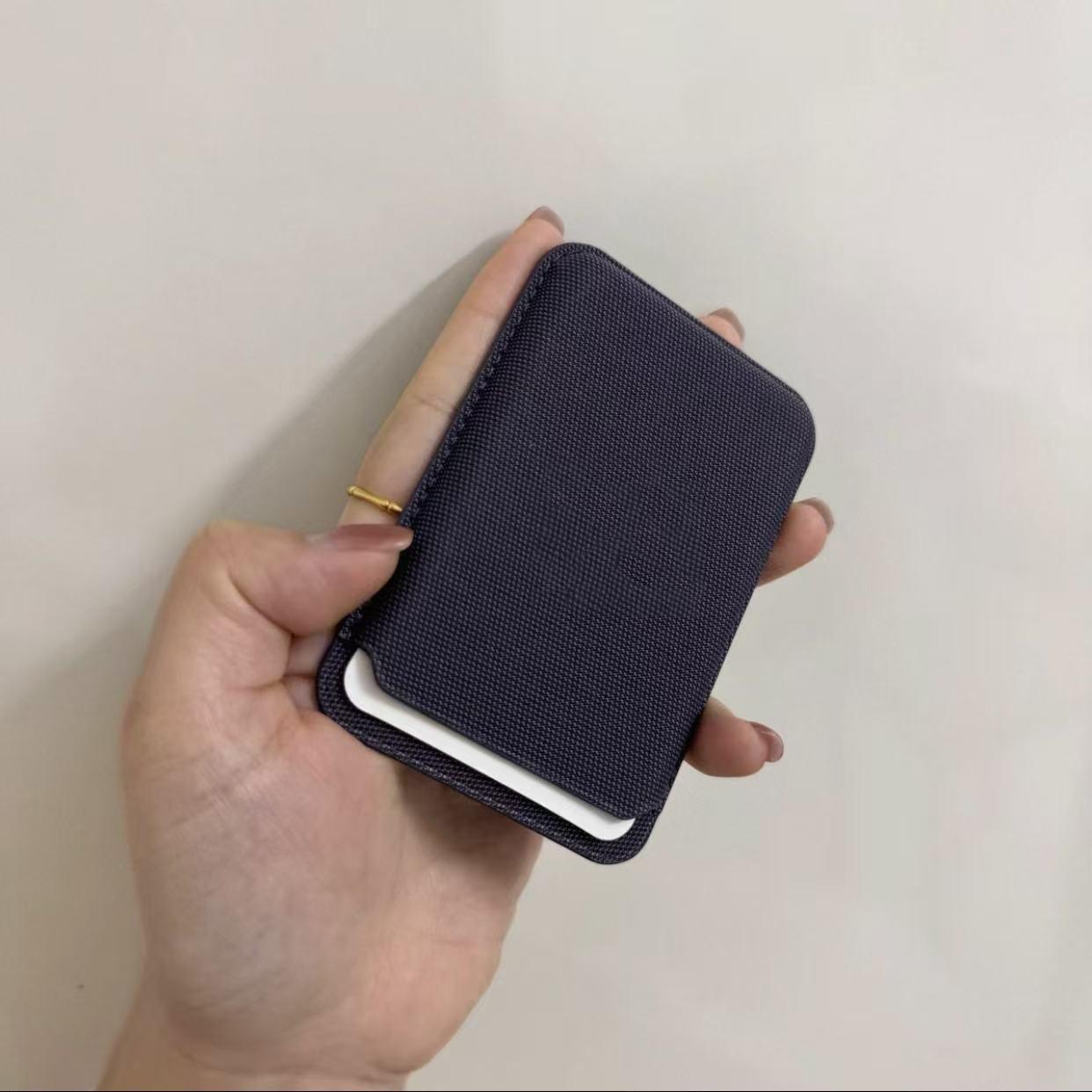 

Technology Woven Card Bag For For Iphone 17 16 15 14 13 12 Pro Max Air Official For Magsafe Magnetic Card Bag