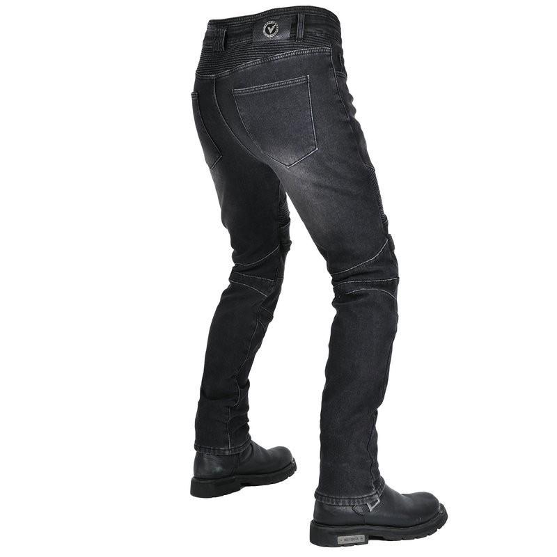 Mens Winter Motorcycle Riding Jeans With Thermal Lining Windproof Crash Protection Biker Pants Street Track Use