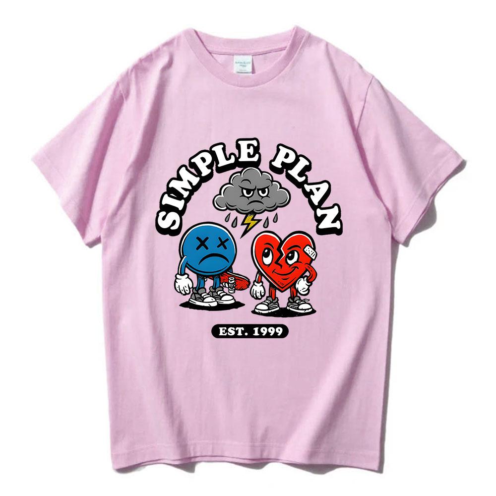 3 ICON CHARACTER T-SHIRT SIMPLE PLAN Band Design Print Tshirts Short Sleeve Cotton O-neck Mens Tees Graphic Merch Summer TOPS