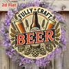 Segno in Latta Metallico Birra Decorazione Murale 20x30cm