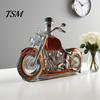 Elegante Decantador de Whisky Diseño de Motocicleta Vaso de Whisky Botella de Vino Decorativa Accesorio de Decoración para el Hogar para Amantes Barra Escritorio Uso en Cocina Hecho a Mano