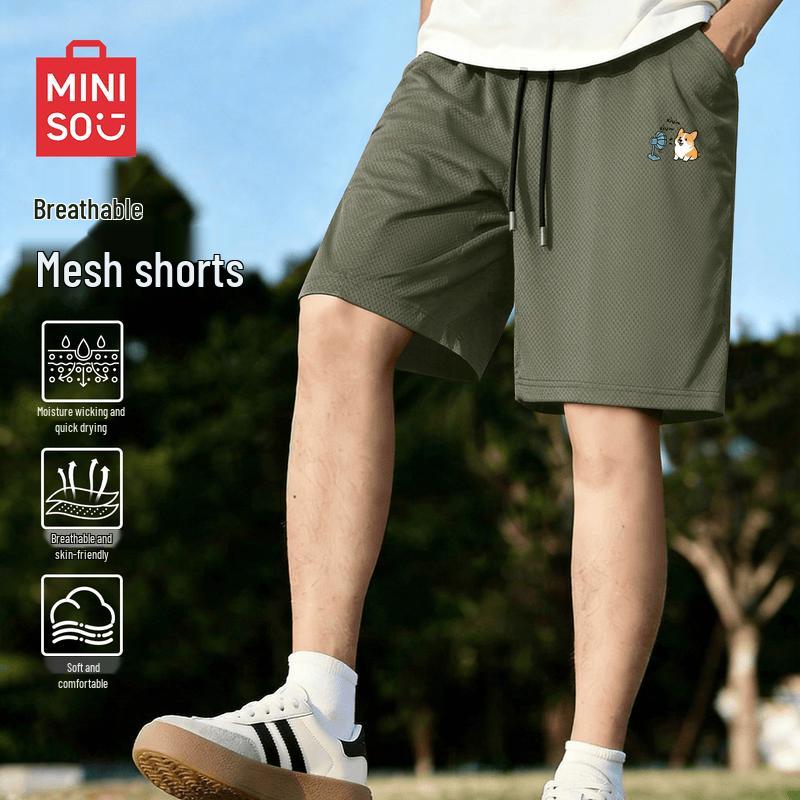 MINISO Men s Quick-Dry Sports Shorts 4XL