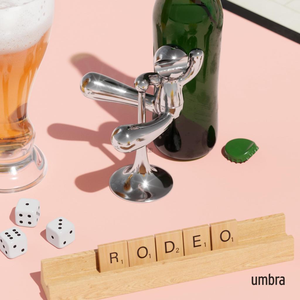 Official Umbra Rodeo Buddy Bottle Opener, Silver