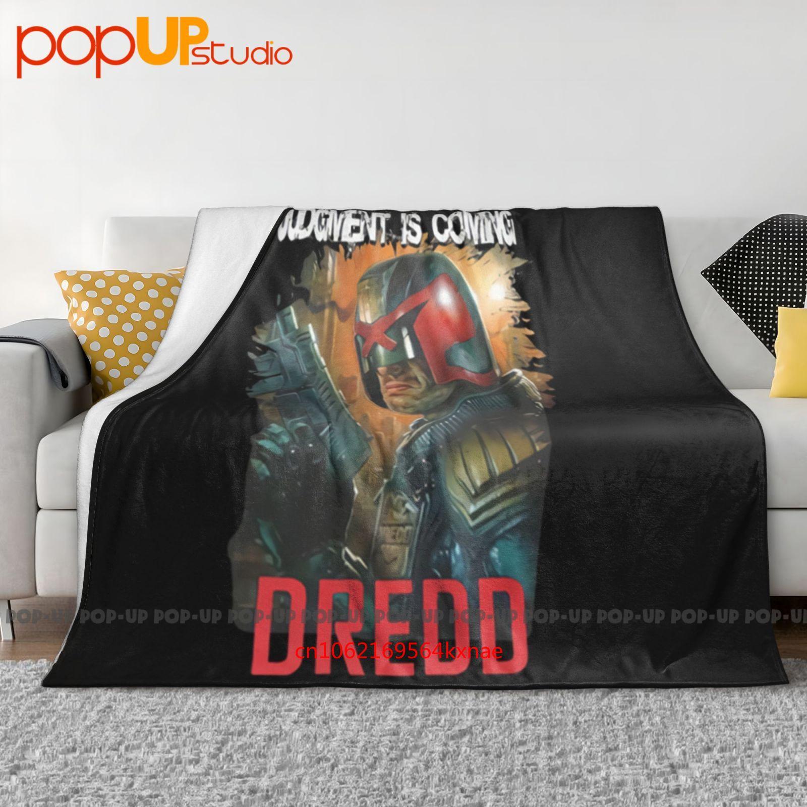 Судья Дредд Судный День Приближается Фильм 2021 Научная Фантастика Боевик Ультра-Мягкое Одеяло Плед Зимнее Покрытие для Дивана Покрывала для Кровати 30x40in