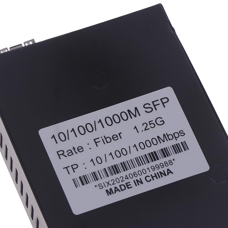 1Pcs Gigabit Sfp Media Converter 1 Sfp To 1 Rj45 Transceiver 10/100/1000M Fiber Optic Switch With 3Km/20Km Lc/Sc Sfp Module