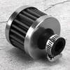 13mm 0.5in Mini Air Intake Filter Vent Crankcase Breather Universal Car Accessory argent