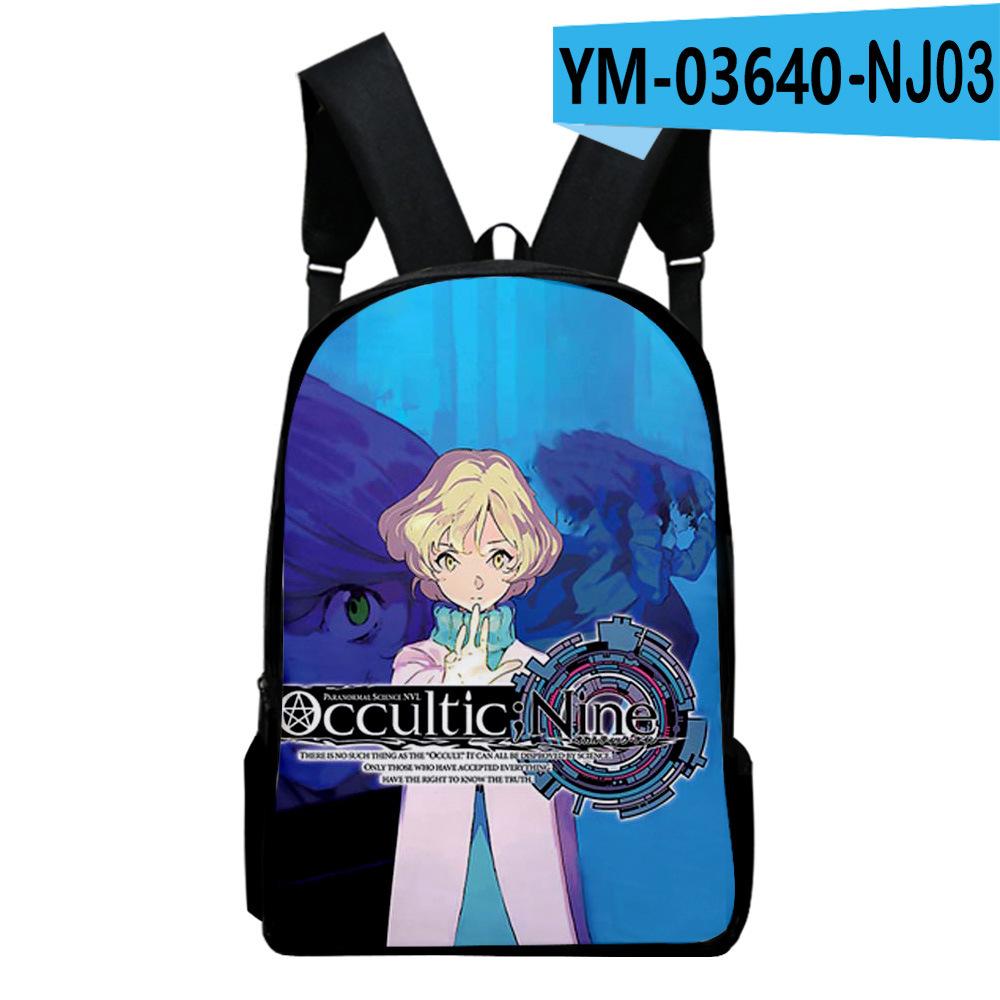 Classique Populaire occulte neuf Sacs à dos pour cahiers élève Sacs d'école Impression 3D Oxford Imperméable Sacs à dos pour ordinateur portable Garçons/Filles