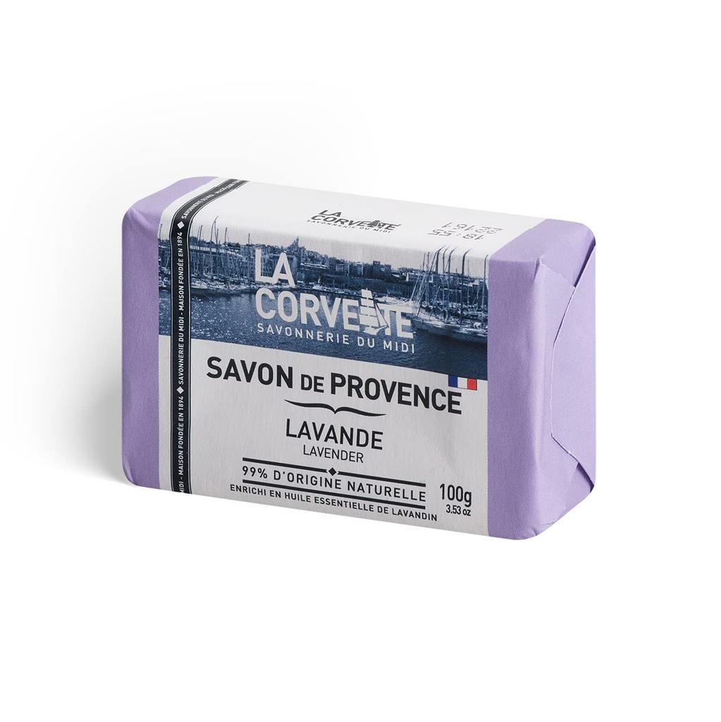 La Corvette Lavender Soap 100g Provence Fragrance Plant-Based Scent Made France