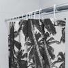Modern Palm Tree Shower Curtain Black White Bath Decor Printed Polyester Fabric For Bathroom Decoration With Rod Pocket 72 X 84
