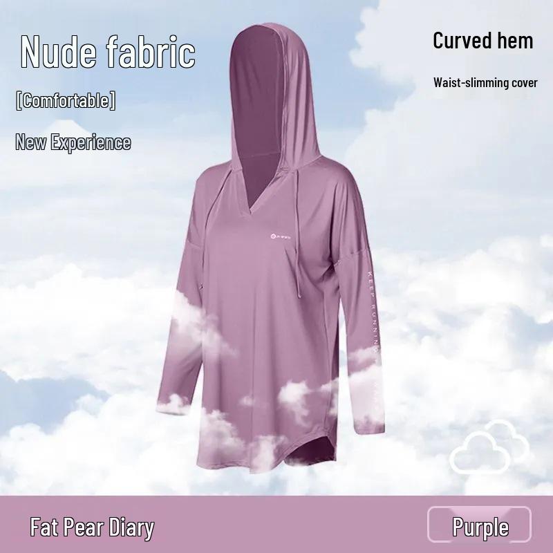 Plus Size Quick-Dry Yoga Set: Hooded Long-Sleeve Top and Pants for Chubby Sisters