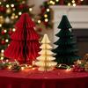Honeycomb Paper Christmas Tree 2pcs/3pcs 3D Paper Trees Centerpiece Rustic Reusable for Mantel Xmas Tabletop Centerpiece
