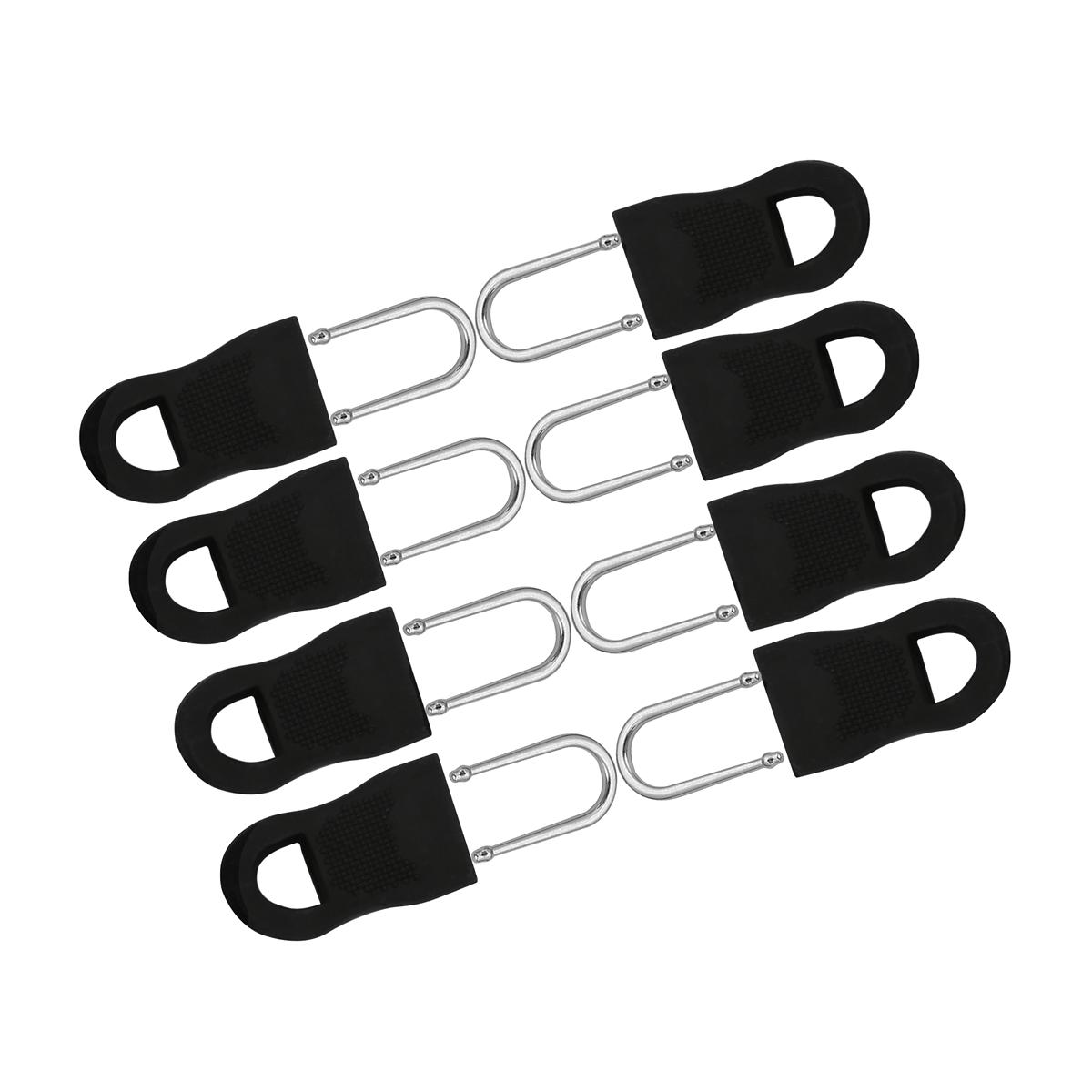 

8 компл./сумок, сменный съемник на молнии для одежды, фиксатор на молнии для дорожной сумки, чемодана, рюкзака, фиксатор на молнии для палатки 2.5x1.4cm